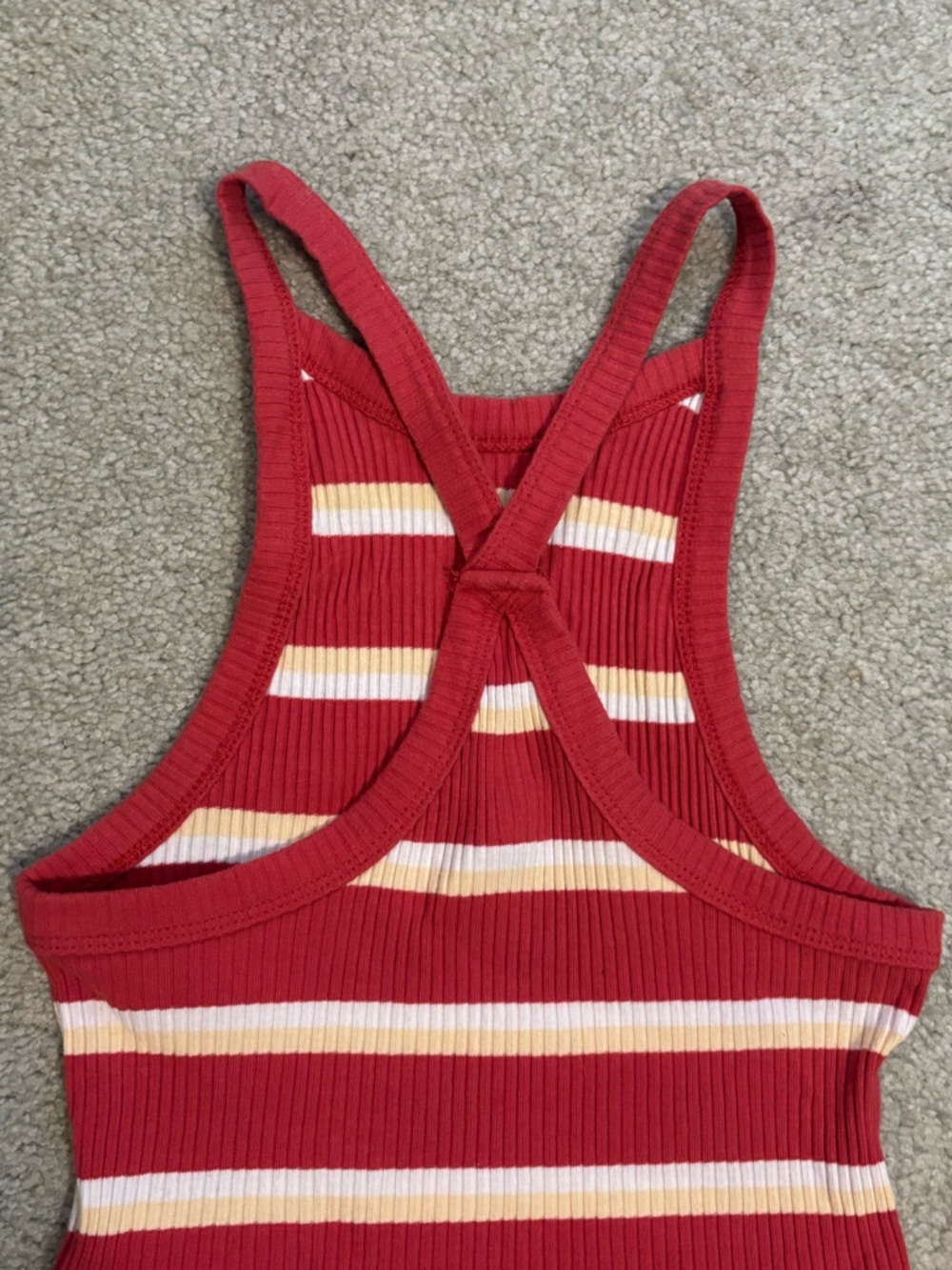 Pacsun Red Striped Ribbed Tank Top🍎 - Picture 5 of 7